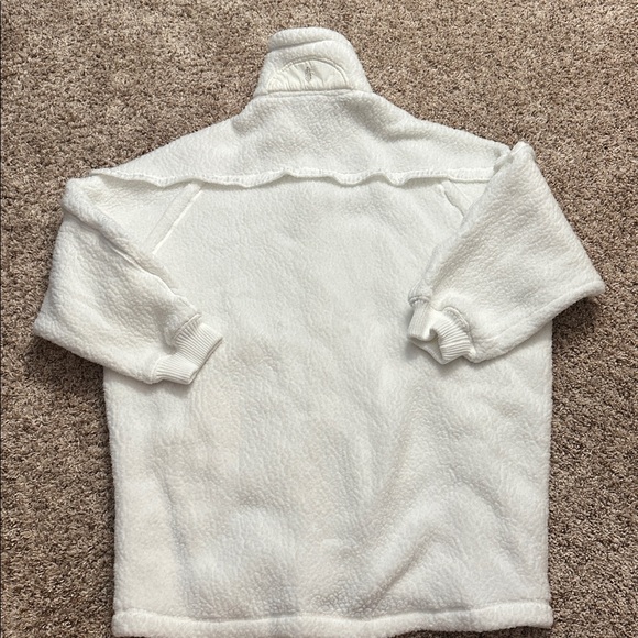 Free People Polartec Fleece Jacket Ivory Small - Picture 5 of 7